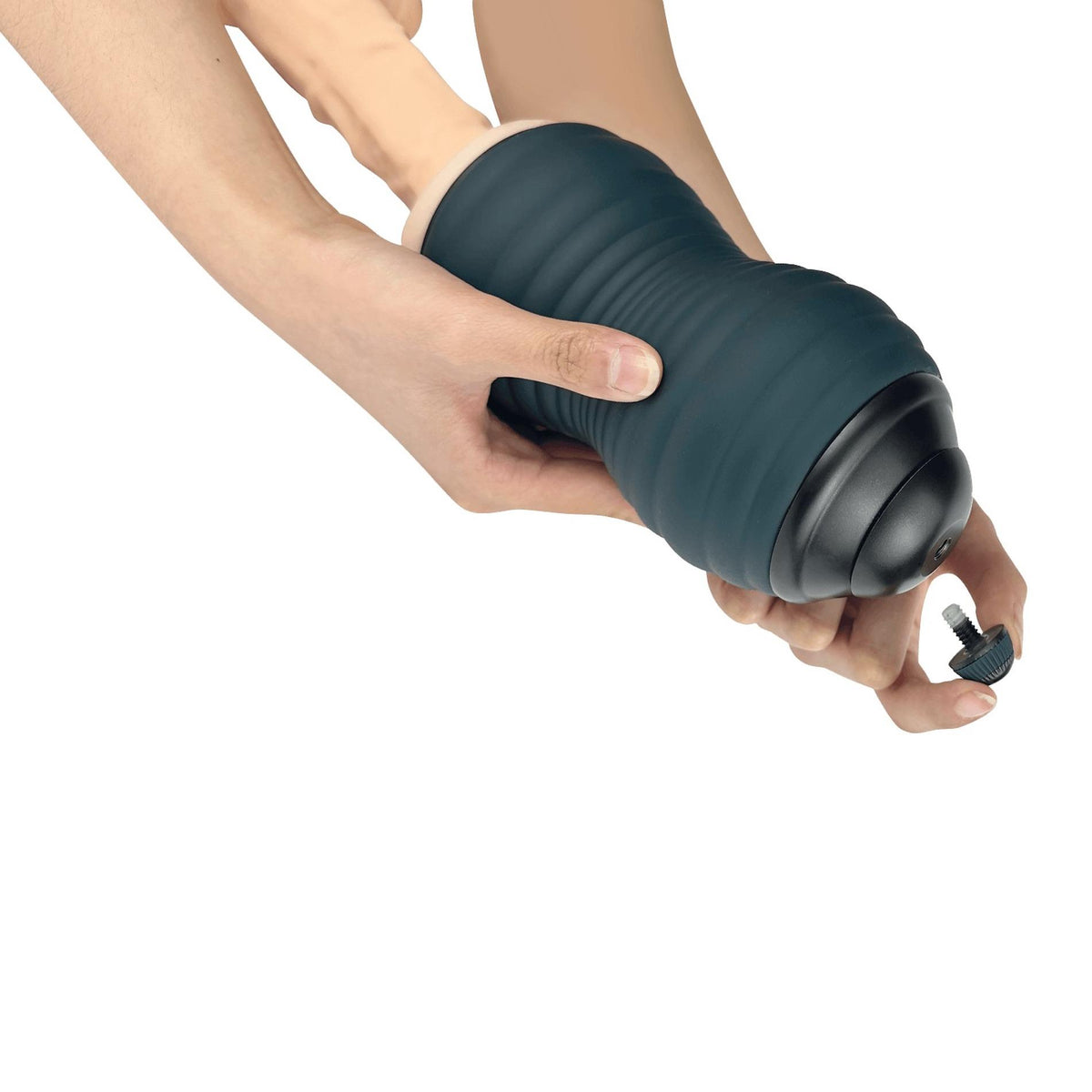 7-Masturbator Adrien Lastic Siltex Ultra M01 turkusowy 19 cm-7