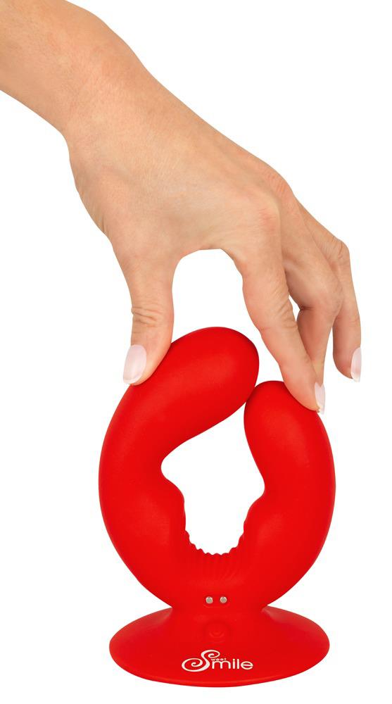 7-Wibrator podwójny Sweet Smile z przyssawką USB-7