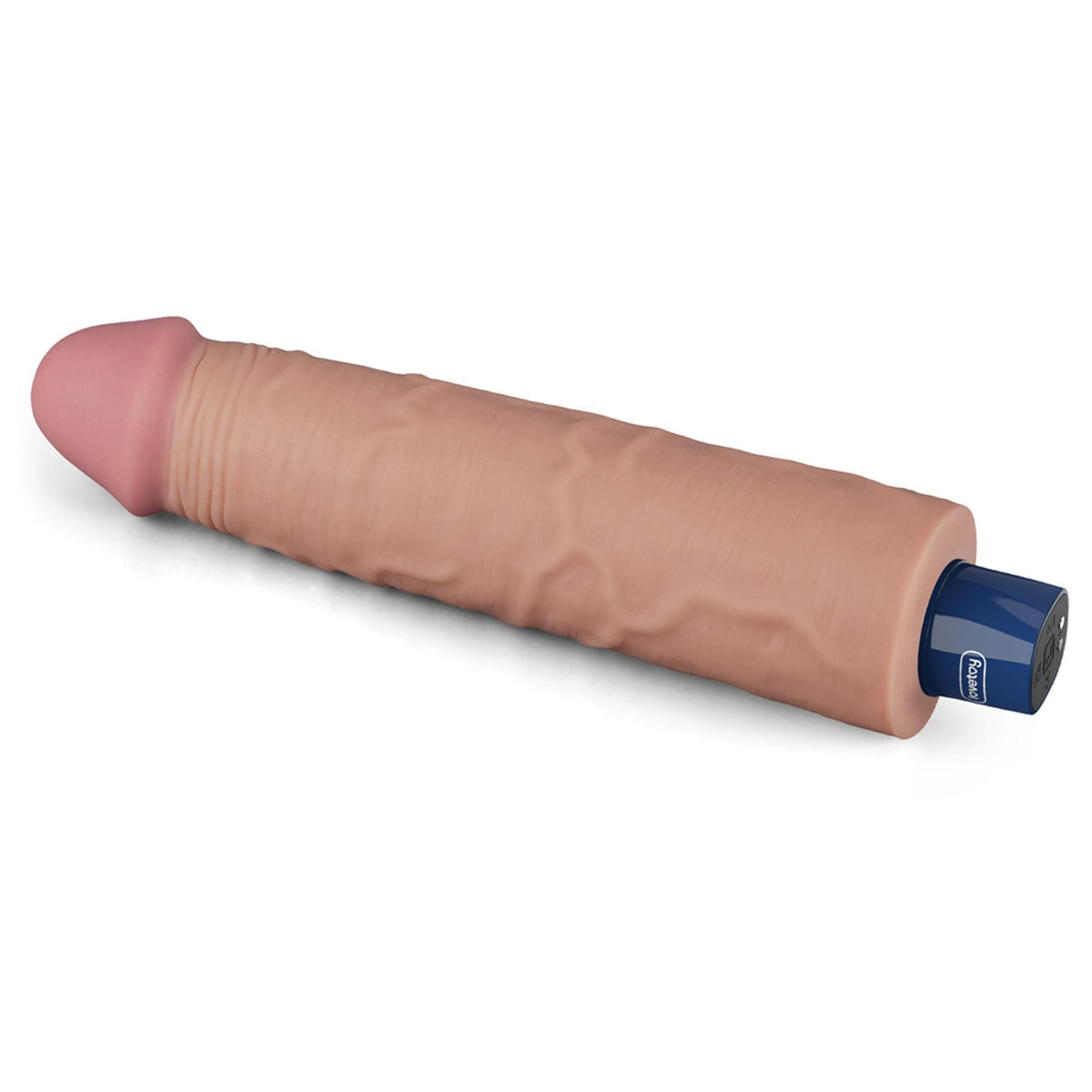 7-9.5" REAL SOFTEE Rechargeable TPE Vibrating Dildo(Flesh)-7