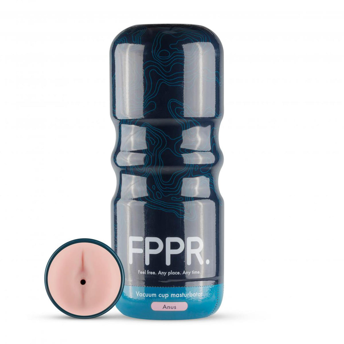 8-Masturbator analny FPPR żebrowany różowy 18 cm-8