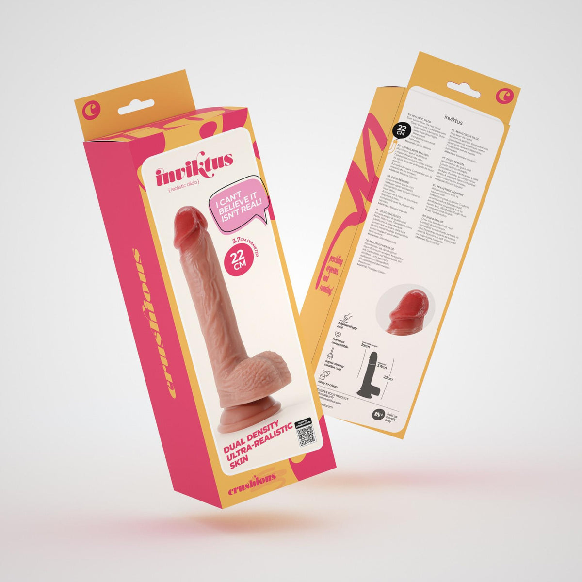 10-Dildo realistyczne Crushious Inviktus silikonowe 22 cm-10