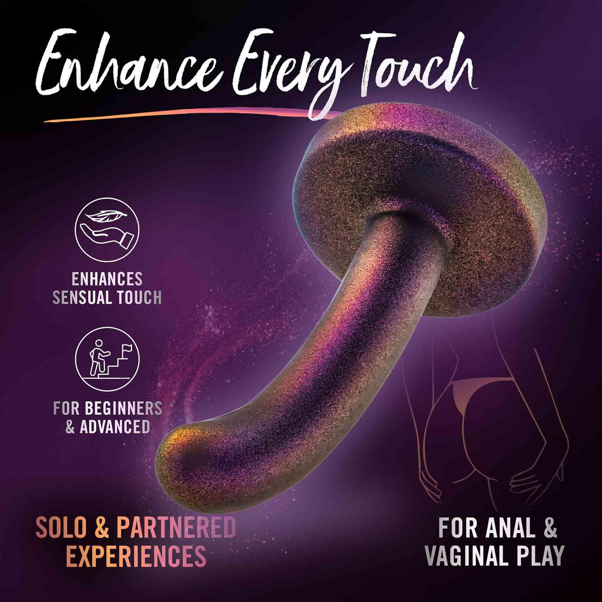 8-Dildo silikonowe Temptasia Surrender Peg Beginner fioletowe 12 cm-8