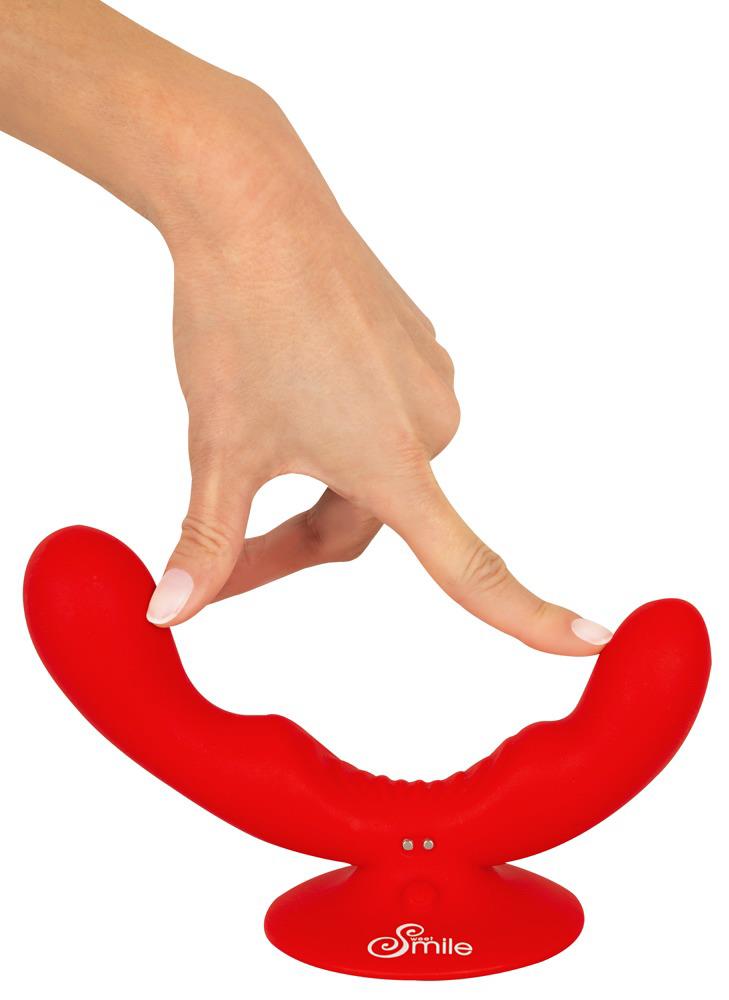 10-Wibrator podwójny Sweet Smile z przyssawką USB-10