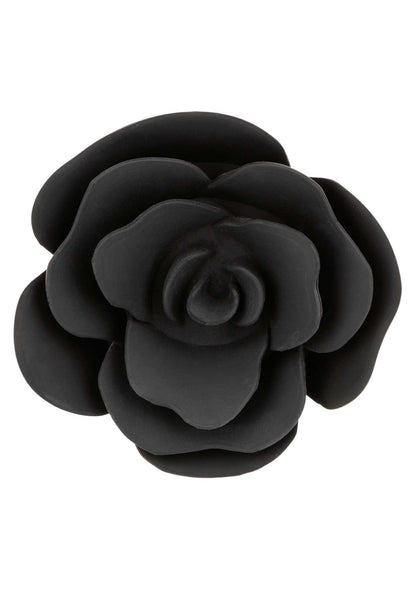 8-Korek analny silikonowy Calexotics Forbidden Rose duży czarny-8