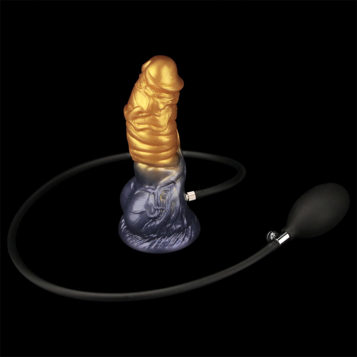 8-7.5'' Dual Density Silicone Inflatable Dildo-8