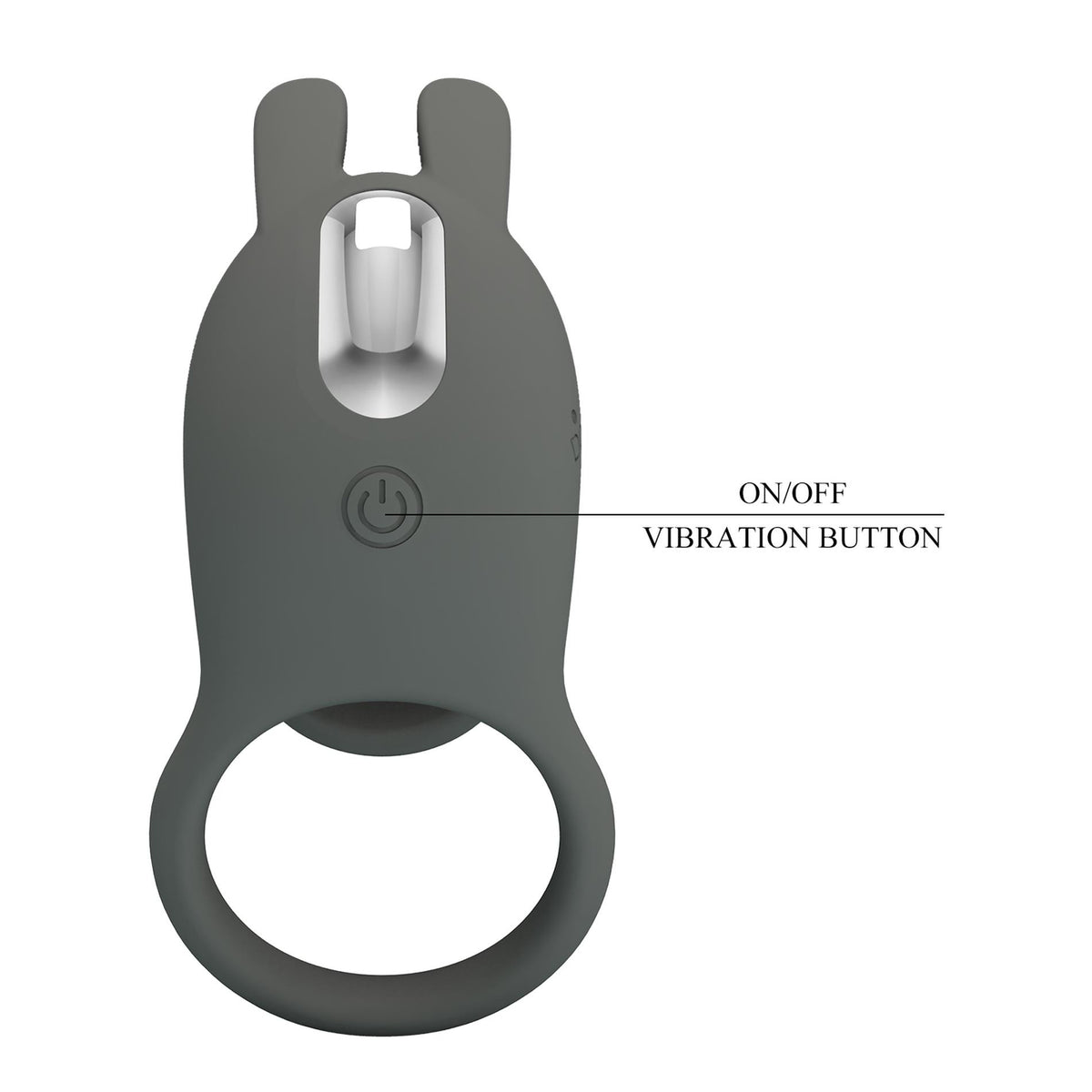 8-Nakładka wibrująca Pretty Love Master Ring silikonowa USB 4 cm-8