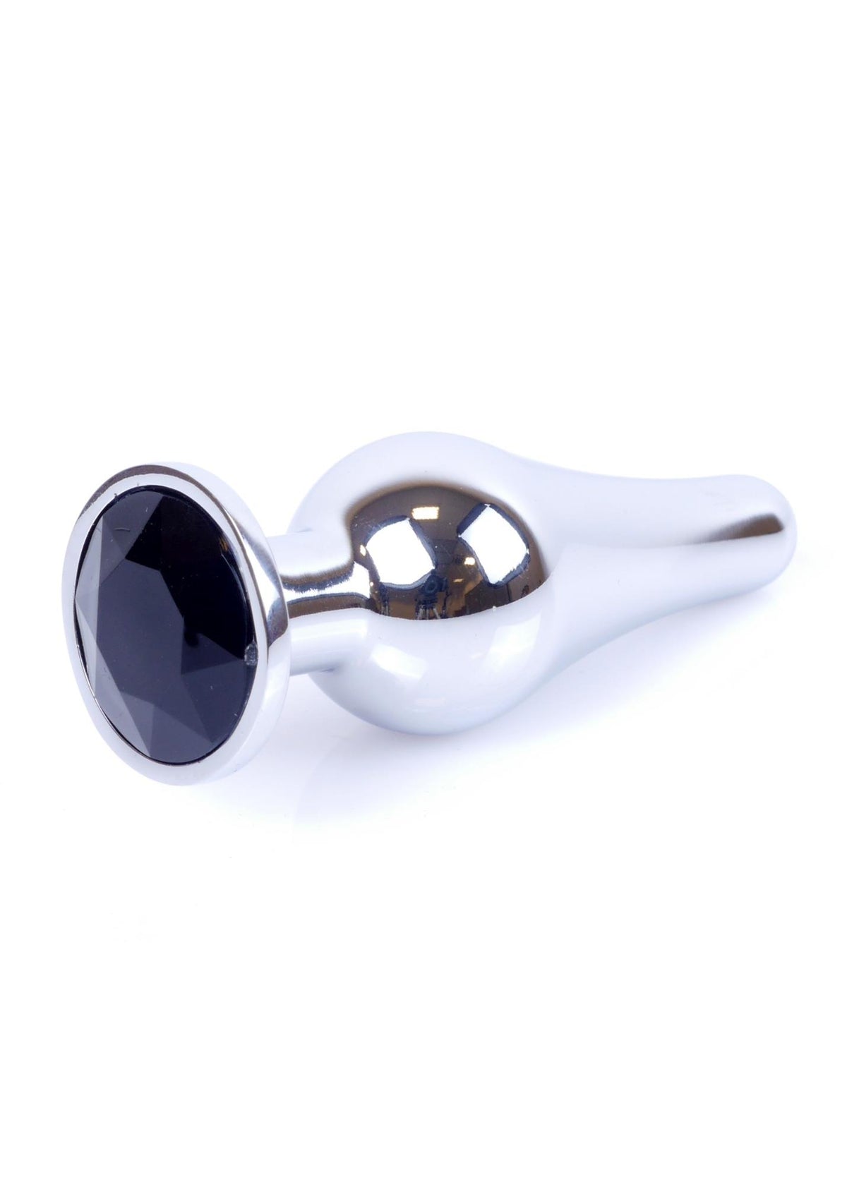 11-Srebrny korek analny z diamentem MyLove Toys 9,5 cm-11