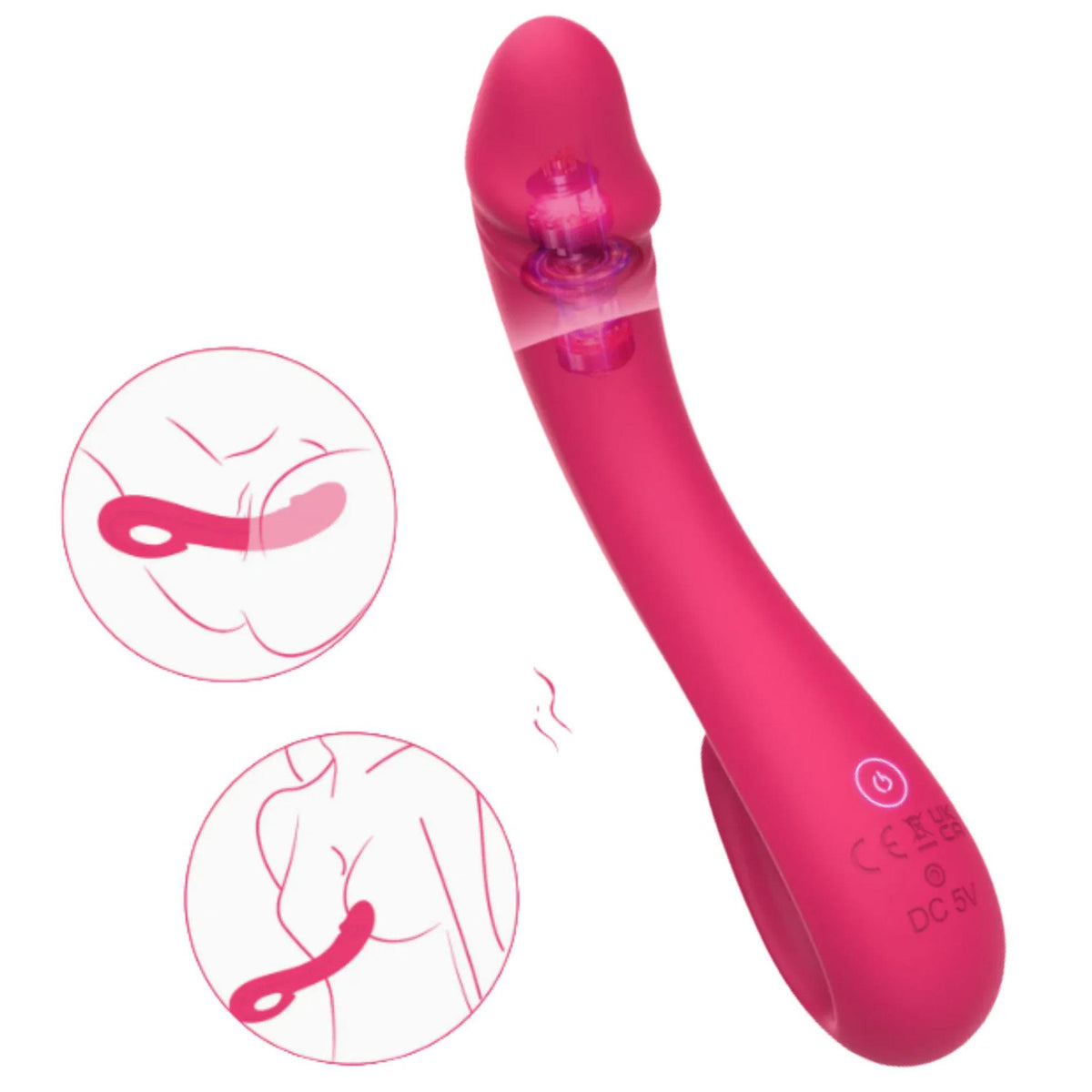8-Wibrator punktu G Vibey elastyczny różowy USB 19 cm-8
