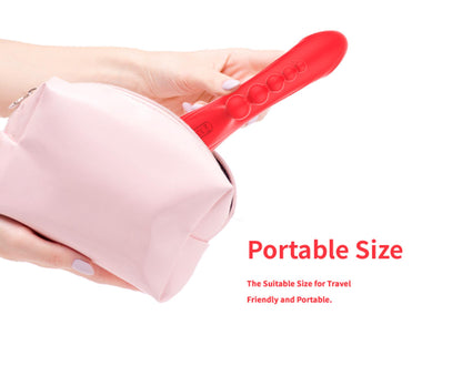 8-Wibrator króliczek Trident czerwony USB 22 cm-8