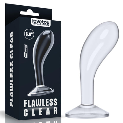 8-Flawless Clear Prostate Plug 6.0''-8