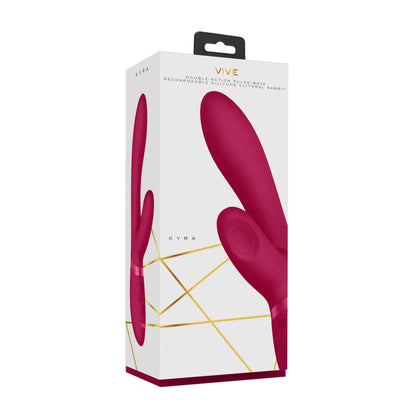 8-Wibrator króliczek silikonowy Vive Kyra różowy USB 21 cm-8