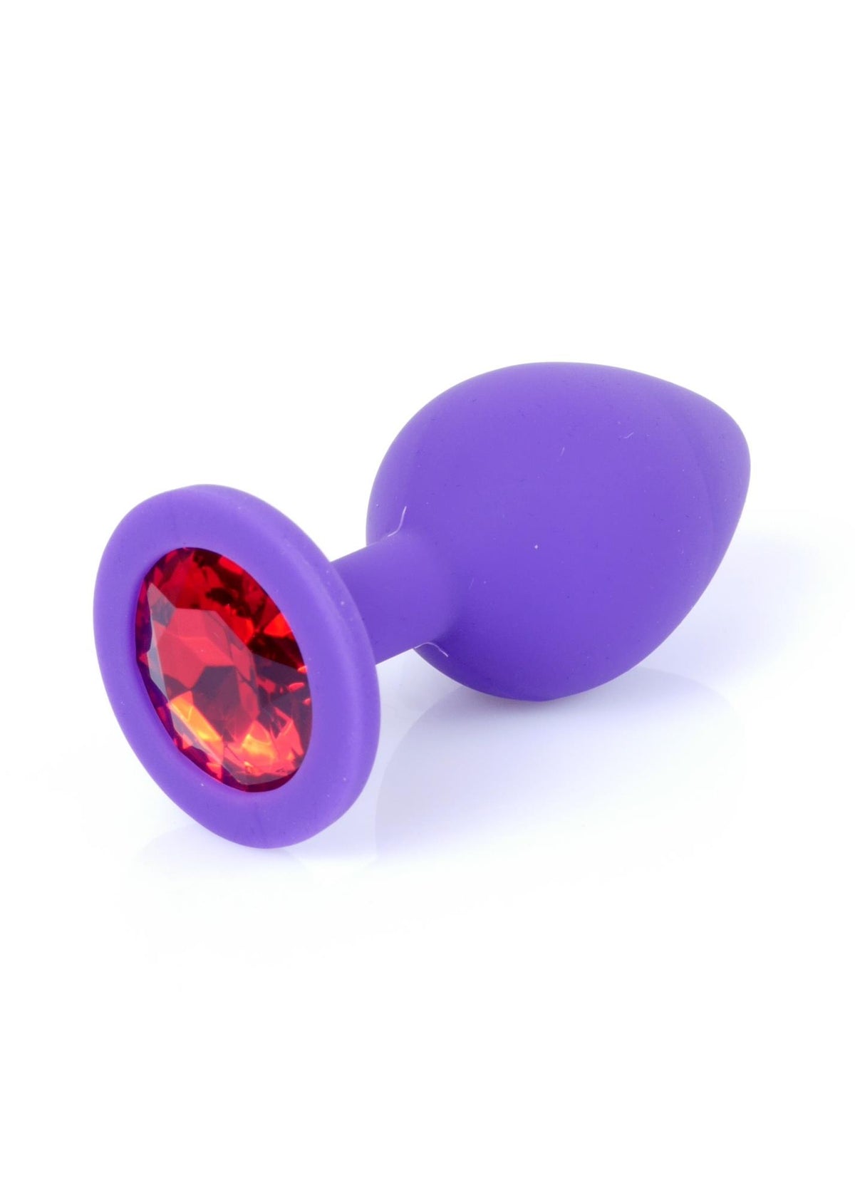 9-Silikonowy korek analny MyLove Toys fioletowy średni 8 cm-9