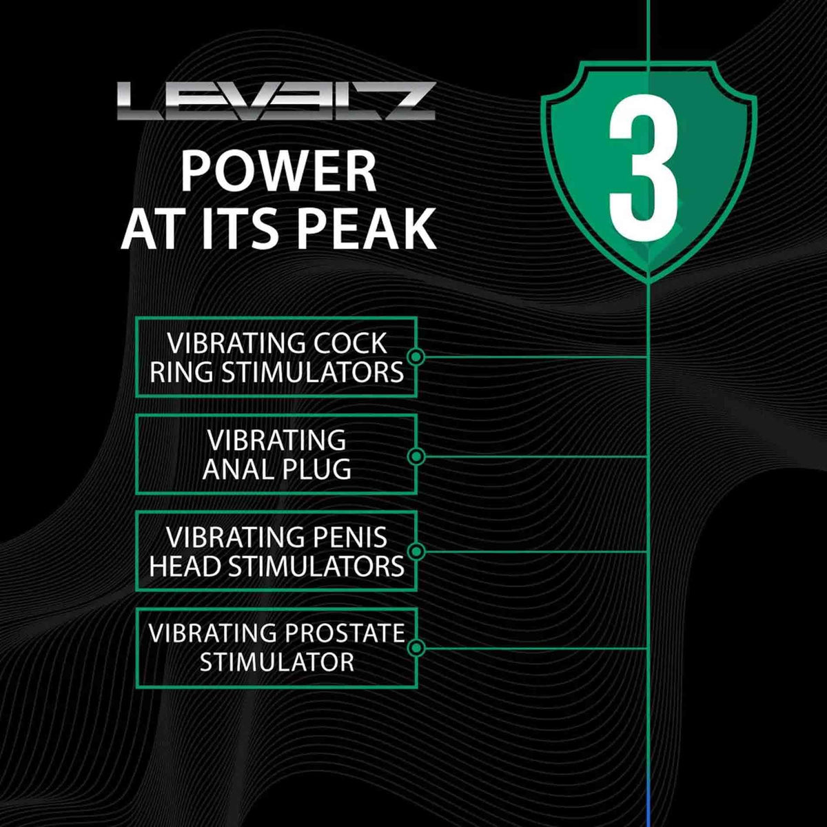 8-Korek analny wibrujący Levelz silikonowy z pilotem 10,6 cm czarny-8