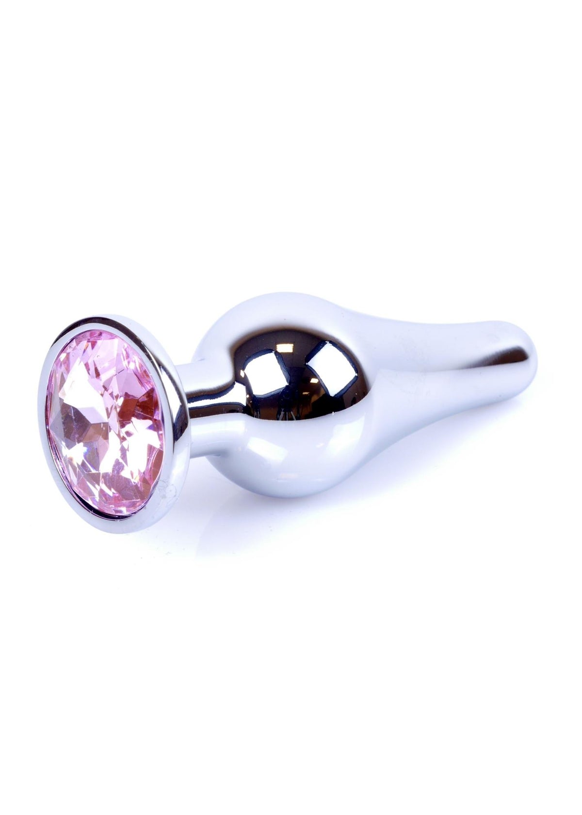 9-Srebrny korek analny z diamentem MyLove Toys 9,5 cm-9