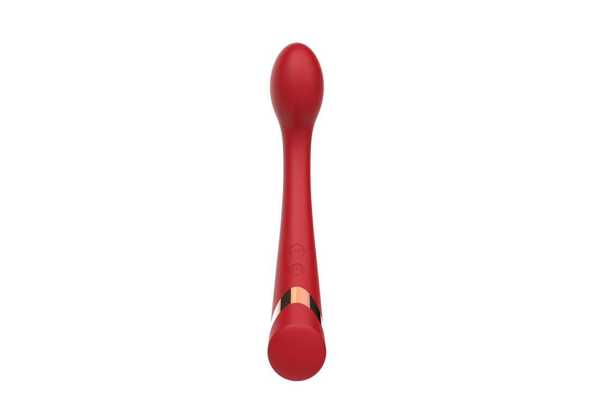 8-Wibrator punktu G B Series Cute czerwony silikonowy USB-8