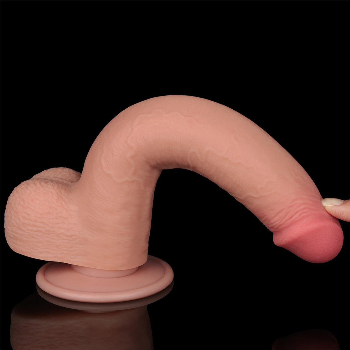 8-9'' Sliding Skin Dual Layer Dong Flesh-8
