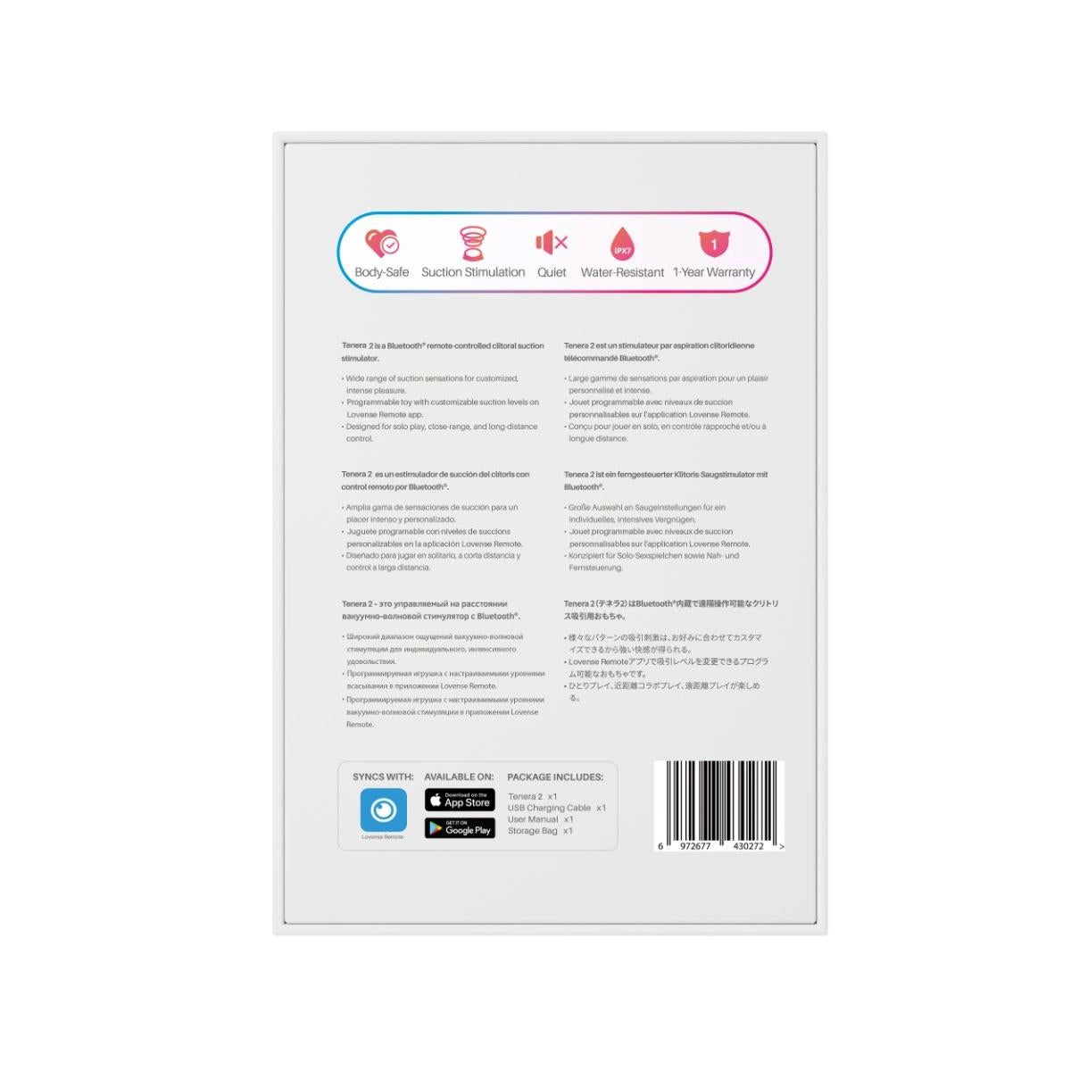 12-Stymulator ssący Lovense Tenera 2 z aplikacją IPX7-12