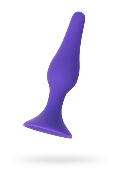 10-Korek analny silikonowy z przyssawką A-Toys fioletowy 10 cm-10