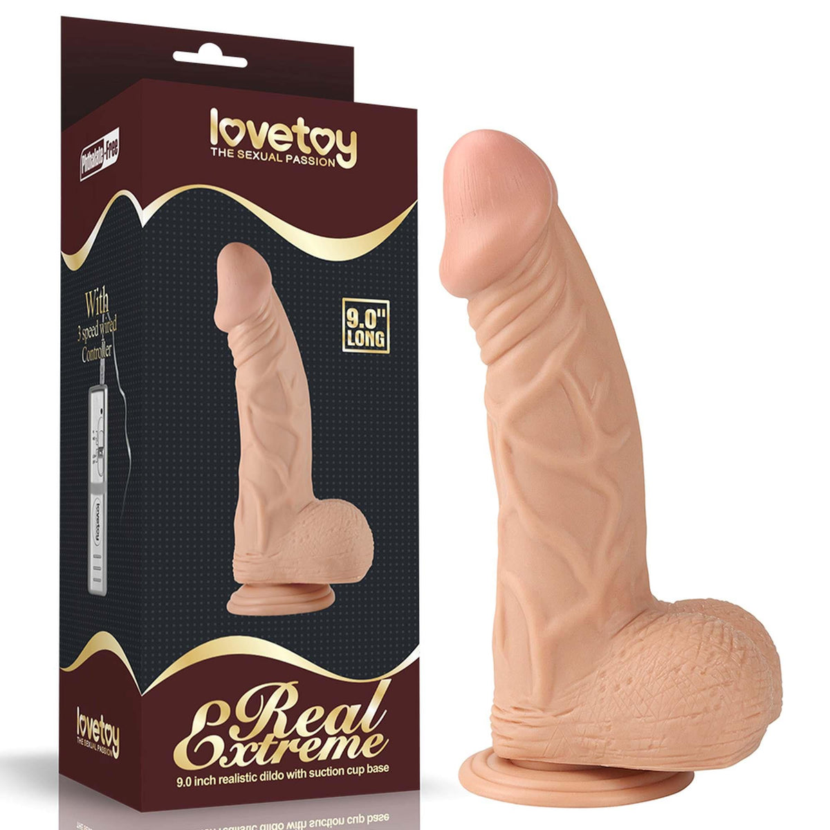 8-9"" Real Extreme Dildo Flesh-8