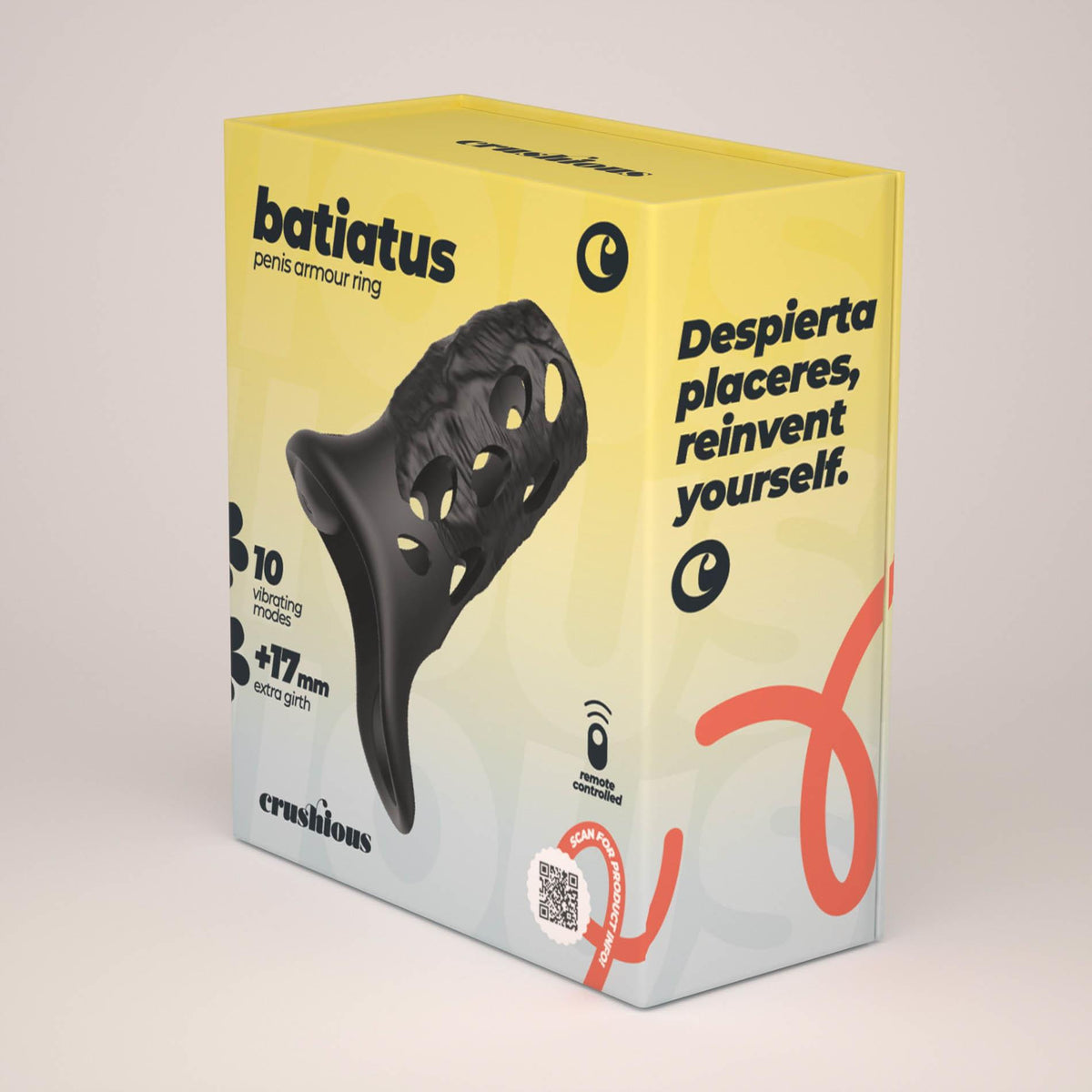 11-Wibrująca nakładka na penisa Crushious Batiatus silikonowa 12 cm-11