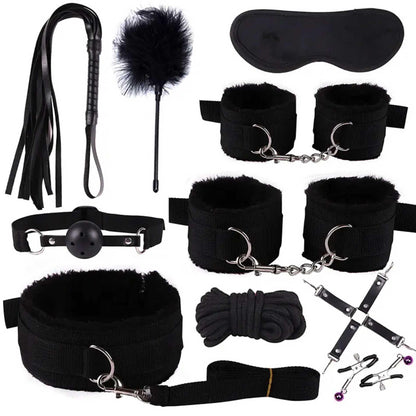 10-Zestaw BDSM 10 elementów Fetish B Series czarny-10