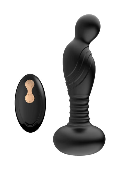 9-Masażer prostaty silikonowy 10 funkcji USB z pilotem B-Series Magic-9