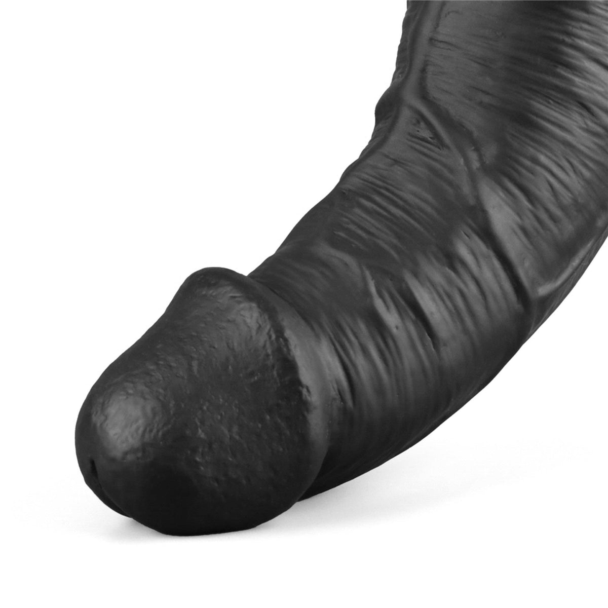 8-Dildo wibrujące realistyczne Lovetoy TPE czarne 27cm ładowane-8