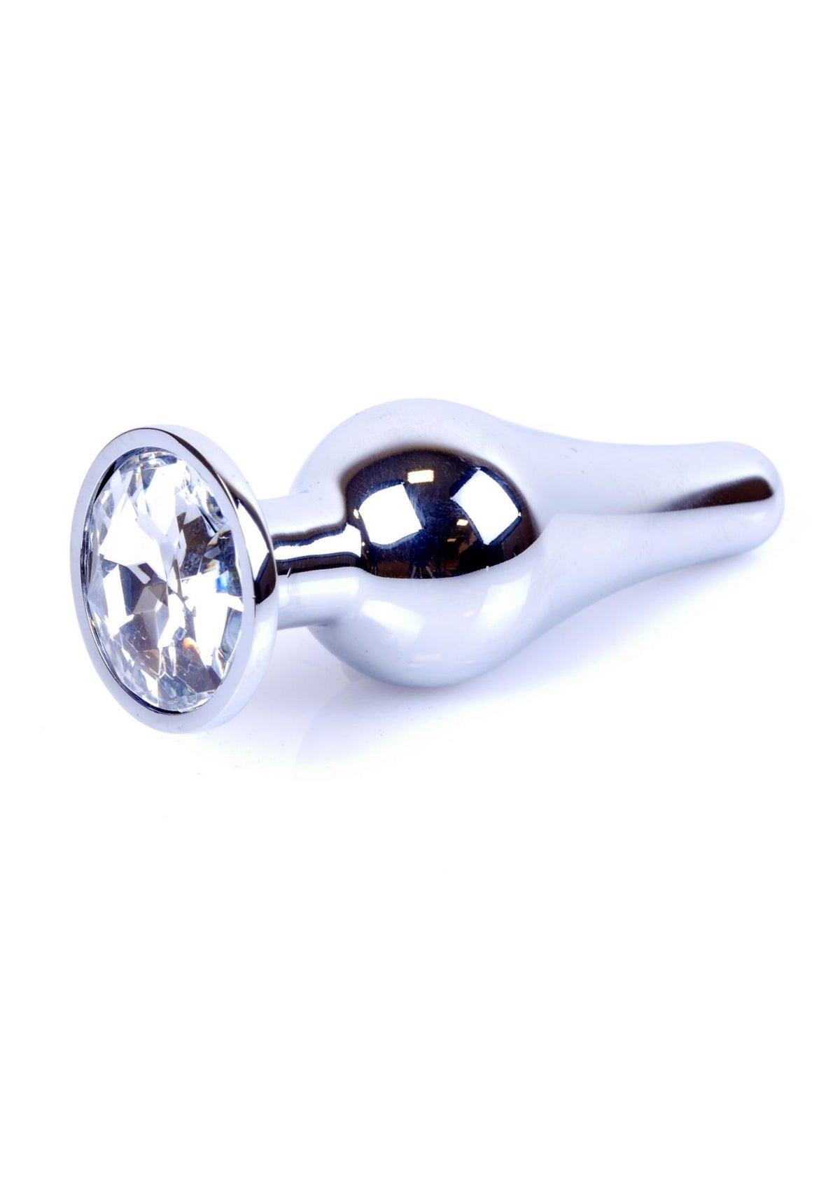 10-Korek analny srebrny z diamentem MyLove Toys 9,5 cm-10