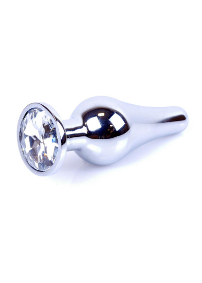 10-Korek analny srebrny z diamentem MyLove Toys 9,5 cm-10