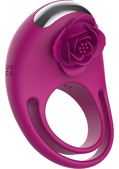 11-Pierścień wibrujący Put A Ring On It ToyJoy fuksja pilot USB-11