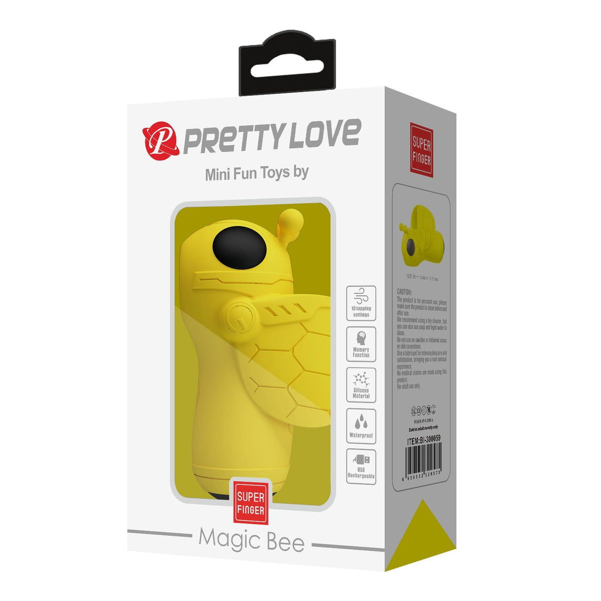 10-Wibrator na palec Pretty Love Super FingerMagic Bee silikonowy ładowalny-10