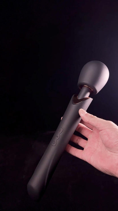 11-Masażer wibracyjny silikonowy Perfect Wand czarny USB-11