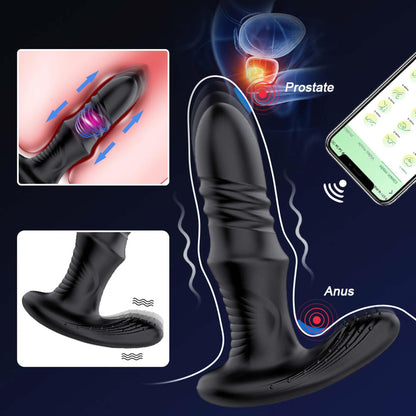 8-Masażer prostaty Lovesecret Premium sterowany aplikacją USB 12 cm-8