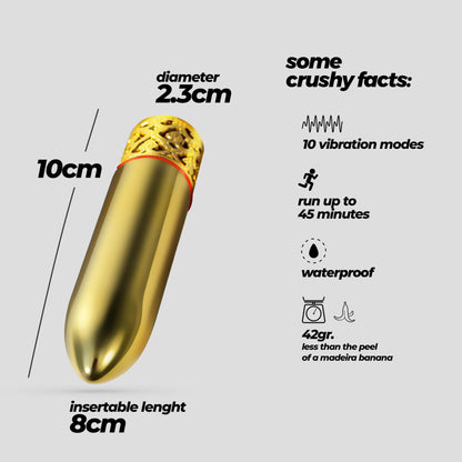 10-Mini wibrator Crushious Romanov z silikonową nakładką 13 cm-10