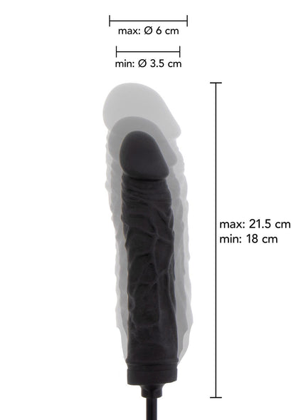 8-Dildo analne nadmuchiwane Hidden Desire silikonowe 21 cm-8