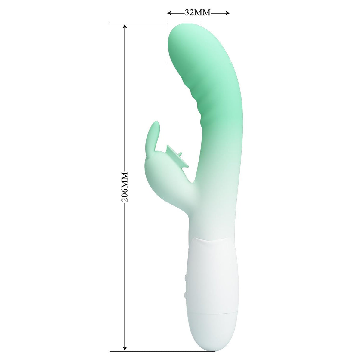 10-Wibrator króliczek Pretty Love Cerberus silikonowy USB 30 funkcji-10
