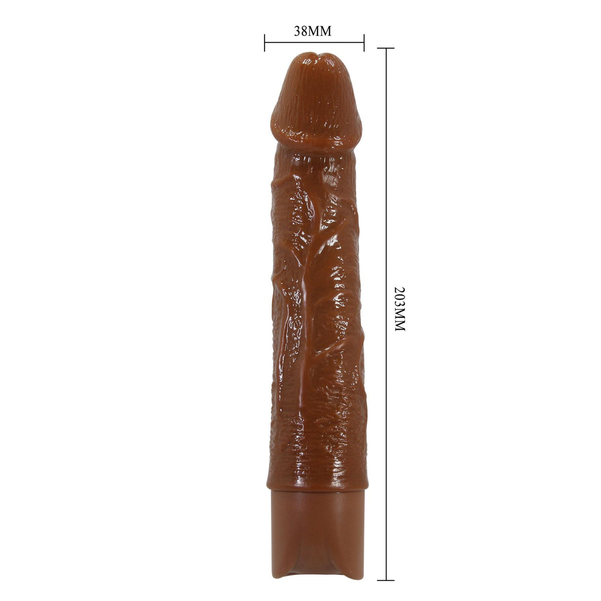 12-Realistyczny wibrator dildo Pretty Love Osric brązowy USB-12