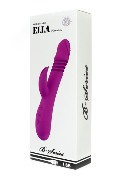 9-Wibrator króliczek Ella silikonowy podgrzewany posuwisty USB-9