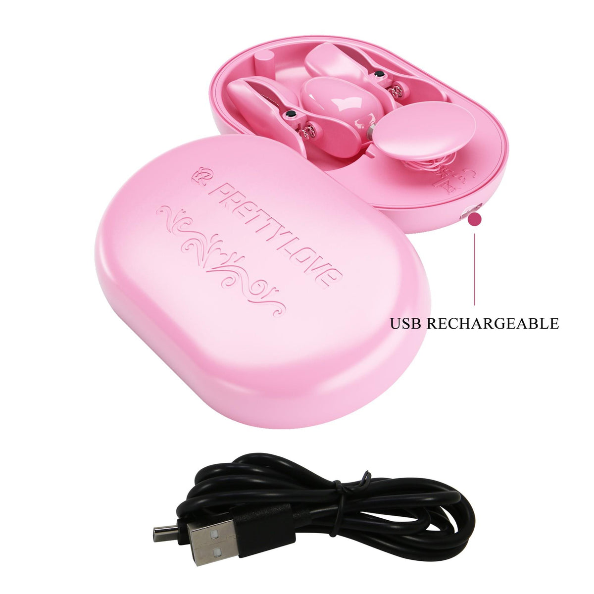 9-PRETTY LOVE - Surprise Box Pink, 12 vibration functions 3 electric shock functions-9
