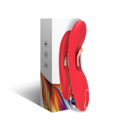 11-Wibrator punktu G dwupunktowy czerwony B-Series Joy USB 22 cm-11
