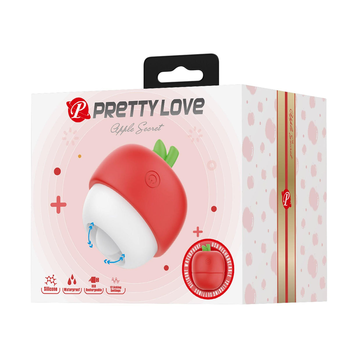 9-Stymulator łechtaczki Pretty Love Apple Secret silikonowy 12 trybów lizania-9