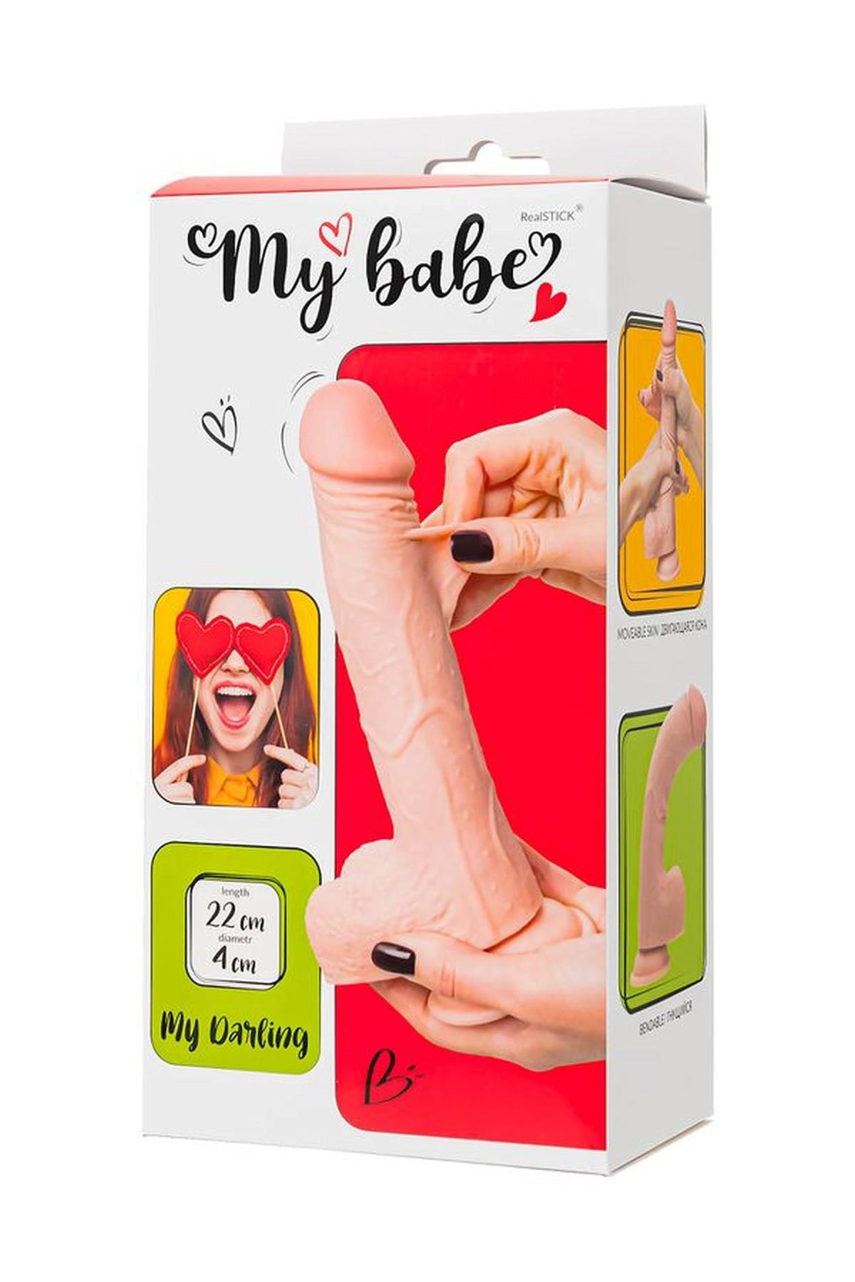 12-Dildo realistyczne My Babe nude 22 cm-12