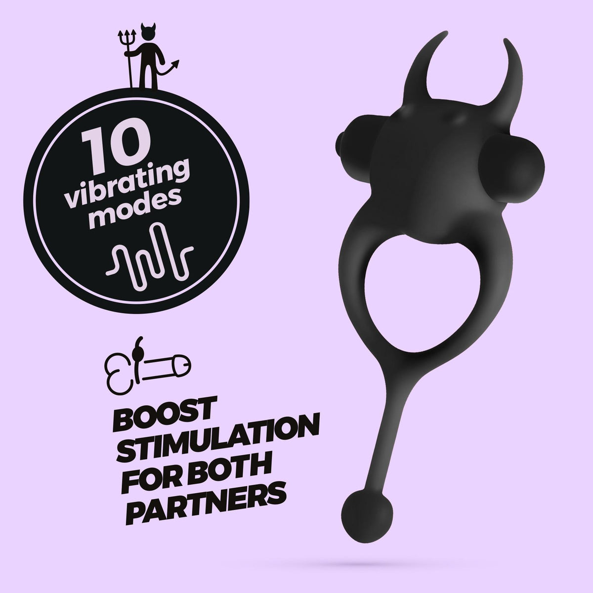 10-CRUSHIOUS DAEMON VIBRATING COCKRING BLACK-10