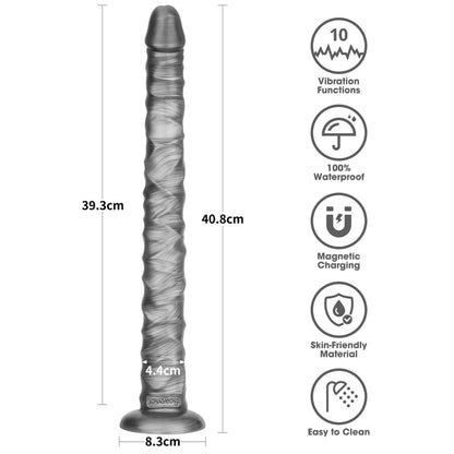 9-16" King Sized Vibrating Vibrax Slider-9