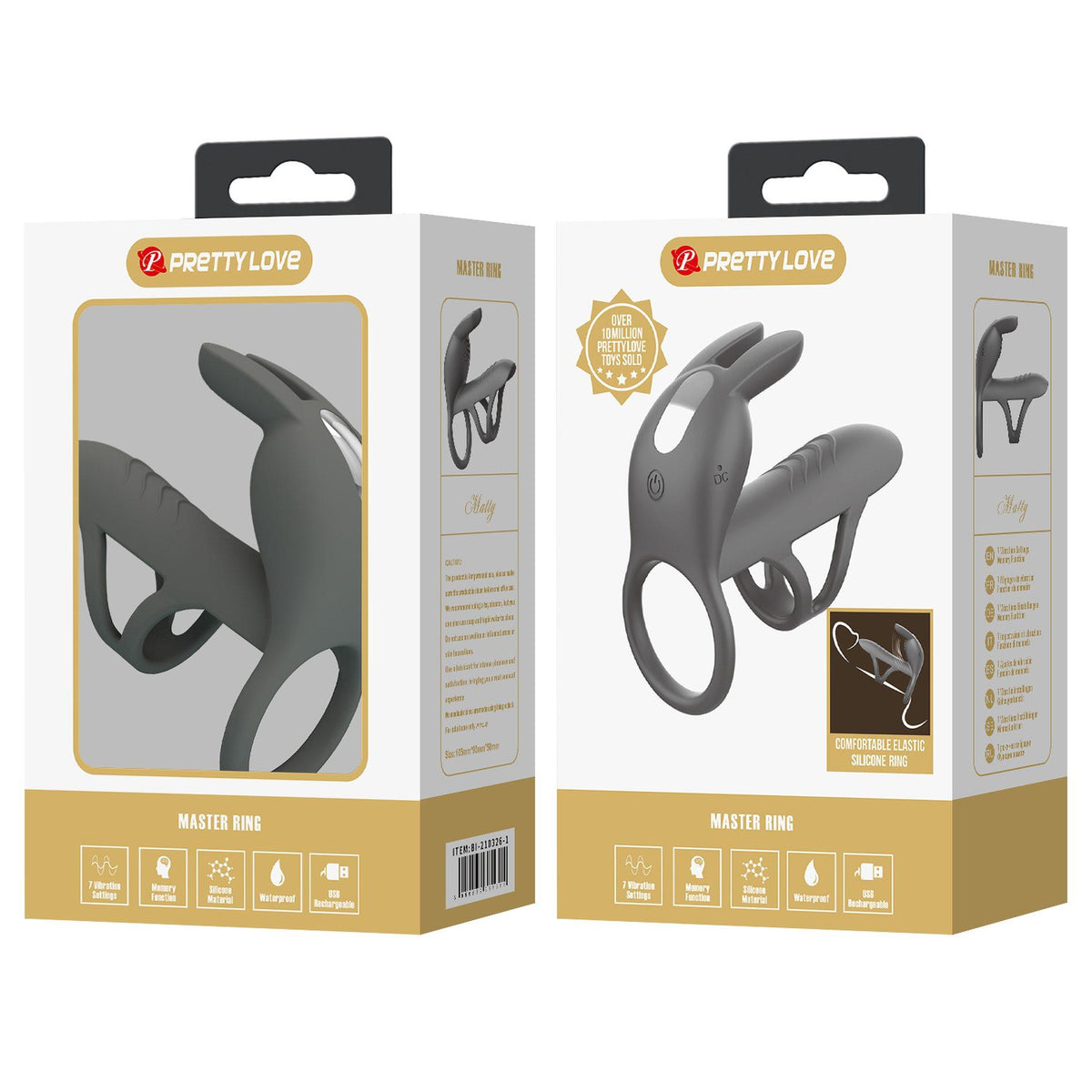 11-Nakładka wibrująca Pretty Love Master Ring silikonowa USB 4 cm-11