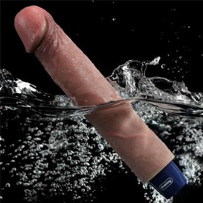 9-9" REAL SOFTEE Rechargeable Silicone Vibrating Dildo-9