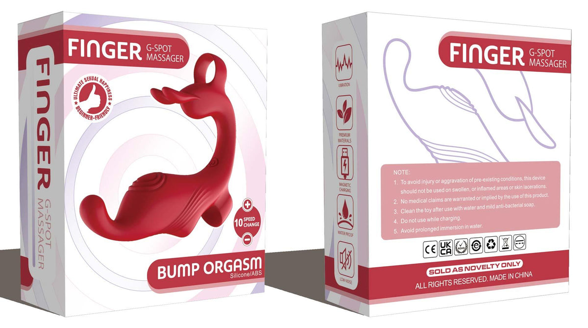 9-Masażer palcowy punktu G B Series Cute silikonowy USB-9