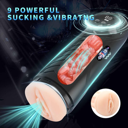 10-Masturbator LUXURY 04 z wibracjami i ssaniem USB 27 cm-10