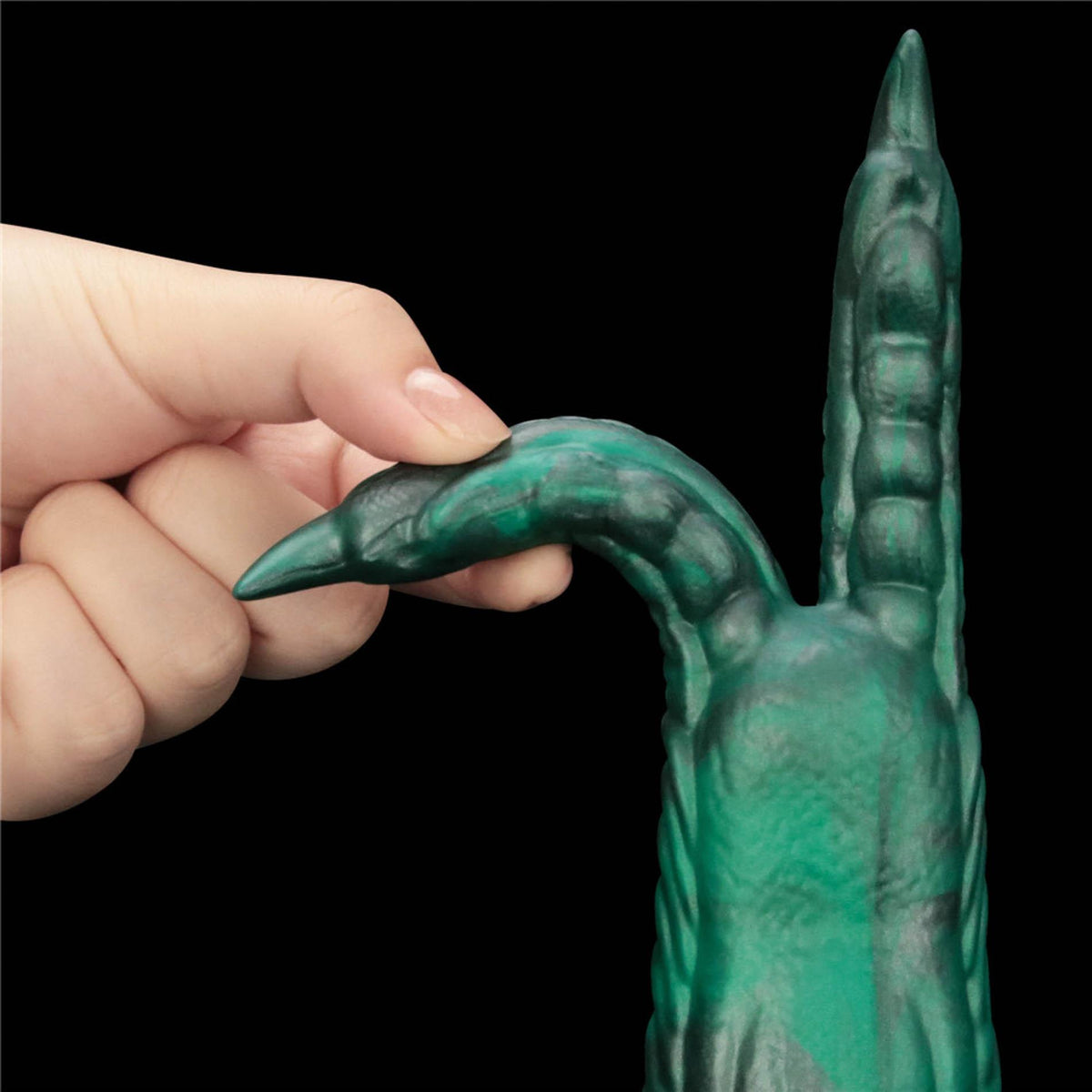 9-Dildo wibrujące podwójne pazury silikonowe Lovetoy 19 cm-9
