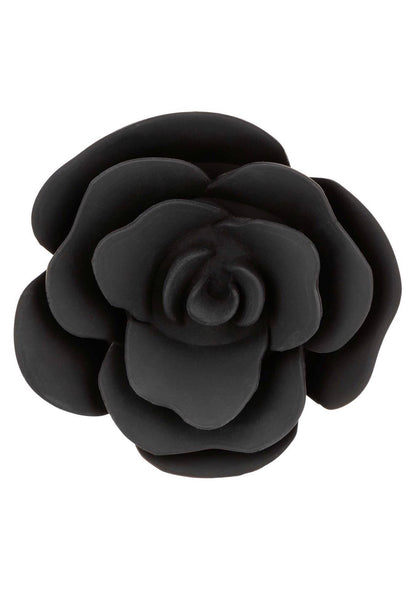 9-Korek analny silikonowy Calexotics Forbidden Rose duży czarny-9